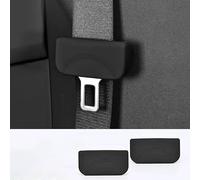 XIAOBINGFA 2 Pezzi Custodie in Silicone per la Fibbia della Cintura di Sicurezza dell'auto per Hyundai i30 III Fastback ab 2017, Copertura Protettiva Fibbia Parti Interne per Auto,Front Button-A