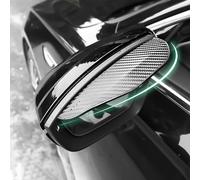 XIAOBINGFA 2 Pezzi Specchietto Retrovisore Pioggia Visiera per Mitsubishi Colt VII/7 VB I 2023-2024, Fibra di Carbonio Texture Auto Specchio Pioggia Sopracciglio Accessori Auto