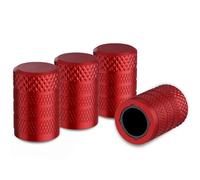 XIAOBINGFA 4 Pezzi Cappucci per Valvole in Alluminio Colore Alta qualità per Ford Kuga 2 (II) C520 I 2012-2019 -, Valvola a Prova di PerditaFoca Auto Pneumatici Accessori,Red