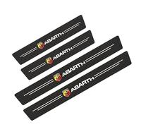 XIAOBINGFA 4 Pezzi Carbon Fiber Guard Soglia Porta per Abarth 500e 2023-, Scuff Piastra Davanzale della Porta Adesivi Soglia Porta Decorativi Accessori