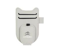 XIAOBINGFA Clip per Occhiali da Auto per Citroen C1 C2 C3 C4 C5 X C6 Picasso Aircross ami Xsara Cactus Elysee, Magnetico in Pelle Porta Occhiali da Auto Supporto Magnetico per Occhiali da Visiera