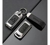 XIAOBINGFA Guscio Cover Scocca Chiave Auto per Mitsubishi Outlander (3. Generation ab 10/2012) -, Telecomando Auto Chiave Pad Copertura Protettiva per Chiavi del Telecomando,B