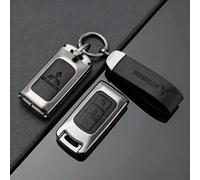 XIAOBINGFA Guscio Cover Scocca Chiave Auto per Mitsubishi Outlander III 2012-2015, Telecomando Auto Chiave Pad Copertura Protettiva per Chiavi del Telecomando,A