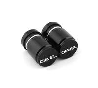 XIAOCE per Ducati Diavel Multistrada V4 Rally XDiavel Nera S 1260 Valvola dell'Aria per Ruota di Moto Valvola dell'Aria Tappo di Copertura dello Stelo(Nero)