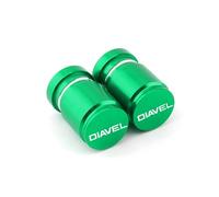 XIAOCE per Ducati Diavel Multistrada V4 Rally XDiavel Nera S 1260 Valvola dell'Aria per Ruota di Moto Valvola dell'Aria Tappo di Copertura dello Stelo(Verde)