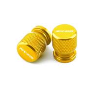 XIAOCE per Kawasaki ZX10R ZX-10R Accessori per motociclette Parti per Pneumatici in Alluminio CNC Copristelo valvola Coprivalvola Pneumatico(Glod)