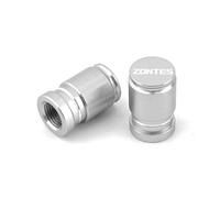 XIAOCE per Zontes ZT125 G1 ZT125U ZT 310R 310X ZT310R 310M Valvola per Pneumatici per motociclette Tappi per valvole per Pneumatici di Alta qualità Coperture ermetiche(d'Argento)