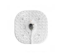 XiaoChenChen Modulo LED Luce 220V 12W 18W 24W 36W Luce Bianca 6500K Luce da soffitto a LED Stoppino Disco Luminoso Magnetico Modulo Sorgente Luminosa di Ricambio Luce SMD(Square,36W 180MM)