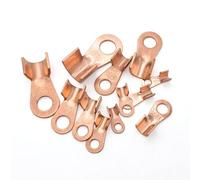 XIAOCLI 1/5 pz Tipo OT 100A 150A 200A 250A 300A 400A 500A Terminale del Filo Rosso Rame Naso Capicorda Crimpare Bocca Aperta estremità del Cavo Connettore di Giunzione(5pcs,OT-100A)