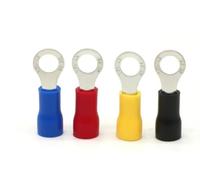 XIAOCLI 50 pz RV1.25-4 RV2-3 RV2-4 RV3.5-4 RV5.5-4 Terminale a crimpare Splice Isolamento in PVC Circolare Rotondo Pressa a Freddo estremità del Cavo Collegare(Red,RV2-3)