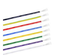 XIAOCLI Filo di Rame 5M/10M 30 28 26 24 22 20 18 16 14 AWG Ambientale PVC Isolato stagnato Placcato UL1569 Linea Fai da Te LED Cavo elettronico(White,5M_26AWG)