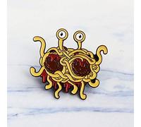 XIAODAN Spilla Smaltata Pastafarianesimo Spilla Volante Spilla Distintivo Mostro Icone FSM Borsa per Camicia in Jeans Denim Spilla Divertente Regalo per Gli Amici