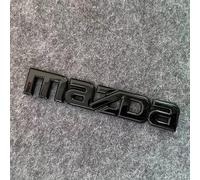 xiaodiao Resistenti Badge Auto per Mazda CX-50 2022-2025 | Snap-On, Adesivo Emblemi | Nero, Argento, Fibra di Carbonio | A Scatto per griglia, Adesivo per Interno e Posteriore,Letter A-Black
