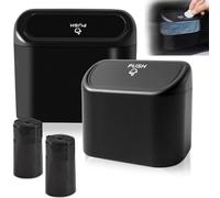 XIAOFEIDAFA 2 Pezzi Pattumiera per Auto per Mazda CX-3 CX-4 CX-5 CX-7 CX-8, Mini Cestino Rifiuti Bidone Spazzatura Sospeso Interni Accessori Auto