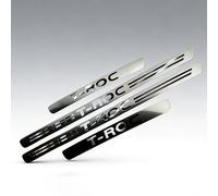 XIAOFEIDAFA 4 Pezzi Acciaio Inox Battitacco per Auto per VW T-ROC 2025 2026 Accessori Esterno Battitacco Protezione Plates Anti-Graffio Scuff Adesivi Decorativi