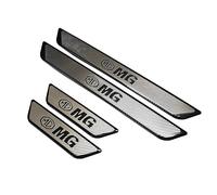 XIAOFEIDAFA 4 Pezzi di Protezioni per battitacco per Portiere Esterne per MG ZS Hybrid+ Luxury 2024 2025, in Acciaio Inox Soglia Porta Anti-Graffio Decorazione Accessori,D