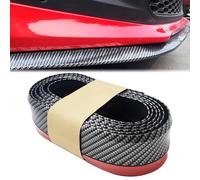 XIAOFEIDAFA Protezione per paraurti Anteriore Auto autoadesiva per Opel Vivaro 2001-Present Spoiler per carrozzeria in Gomma per paraurti 2.5M Modanatura paraurti,Carbon Fiber Black