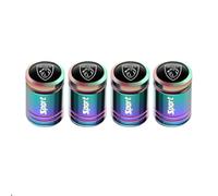 XIAOGUANGFADACAI 4 Pezzi Tappi Coprivalvola per Pneumatici per Peugeot 2008 2020-2025, Tappi valvola per Auto, con Guarnizione Interna, con Buona,A