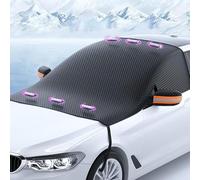 XIAOGUANGFADACAI Copri Parabrezza Auto per Suzuki Swift 2012-2022 2023 2024, Antigelo, Resistente a Neve, Polvere, Raggi UV, con Magnete e Gancio Fisso, Pieghevoli,Orange