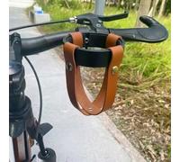 XIAOGUANGFADACAI Portabicchieri da Bicicletta per Scott Spark RC, Supporto Borraccia Manubrio Tasca Rete Pelle Leggero Minimalista Durevole Rimovibile,Black