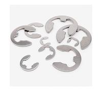 XIAOGYYE 10/50/100 Pezzi Ss 304 e Clip Anello Di Sicurezza Rondella Di Fissaggio, per Fissaggio Albero M1.2 M1.5 M2 M3/M3.5 M4 M5 M6 M7 M8 M9 M10 M11 M12 M13 M14 M15 M16/M8 50Pcs