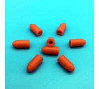 XIAOGYYE 20 Tappi in Gomma Siliconica Bianchi/Neri/Arancioni-Rossi, 3 X 6 X 9 Mm, Tappi Di Chiusura/Orange-Red
