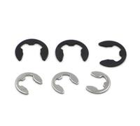 XIAOGYYE 5/10/50 Pezzi M1.2 M1.5 M2 M2.5 M3/M4 M5 M6-M15 Nero 65Mn, Ss 304 Anello Di Fissaggio Esterno per Albero Anello Elastico Di Sicurezza a Scatto e Rondella/Ss 304/M1.2 50Pcs
