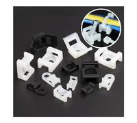 XIAOGYYE Cable Tie Saddle Type Installation Plastic Base Wire 50Pcs Clip Wire Fixing Seat Screw Hole Cable Tie Mounting Seat/Stm-1S-01/50Pcs