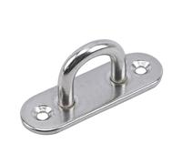 XIAOGYYE U Type Screws, Heavy Duty Rectangular Stainless Steel Pads Wall Mount Boat Ceiling Hanger Garage Hammock 1/3/5Pcs/304-M6 6 * 2 * 2.5Cm