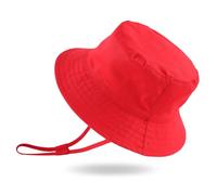 XIAOHAWANG Cappello da sole per neonati e bambini, con dinosauro, cappello alla pescatora, cappelli da spiaggia per bambini, Rosso, 0-3 mese