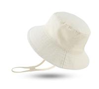 XIAOHAWANG Cappello da sole per neonati e bambini, con dinosauro, cappello alla pescatora, cappelli da spiaggia per bambini, Beige, 0-3 mese