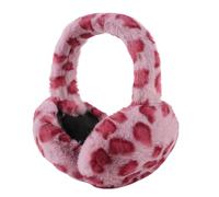XIAOHAWANG Donne Inverno Unisex Ear Muffs Finta Pelliccia Caldo Paraorecchie Lady Ragazze Plush Ear Scaldare Orecchie All'aperto Copre (Stampa Leopardo Rosa)