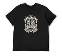 XIAOHEIYA Born in January 1965 56 Years of Being Mens T-Shirt Black Unisex Tee S