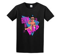 XIAOHEIYA Born To Be Bad Twins 80S Punk Baby Retro 7 Mens T-Shirt Black Unisex Tee XL