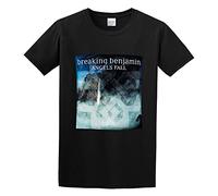 XIAOHEIYA Breaking Benjamin Angels Fall Mens T-Shirt Black Unisex Tee S