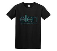 XIAOHEIYA Breely Ellen Degeneres Logo Mens T-Shirt Black Unisex Tee XXL