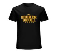 XIAOHEIYA Broken Skull Ranch Mens T-Shirt Black Unisex Tee M