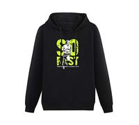 XIAOHEIYA Pre Event Steve Prefontaine 2015 So Fast Black Printing Graphic Mens Sweatshirts Unisex Hooded XL