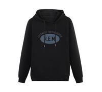 XIAOHEIYA R.E.M Automatic for The People Black Printing Graphic Mens Sweatshirts Unisex Hooded XL