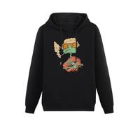 XIAOHEIYA Rango in Fear And Loathing in Las Vegas Black Printing Graphic Mens Sweatshirts Unisex Hooded XL