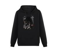 XIAOHEIYA Stevie Ray Vaughan in Step Black Printing Graphic Mens Sweatshirts Unisex Hooded S