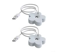 Xiaohua Umidificatore USB Spegnimento USB per Umidificatore Desktop Leggero Home Mini Camera da Letto 8 ore Auto Office Silent Mist Diffusore con Dc5v (bianco)