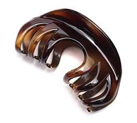Xiaohui887 Pinza per capelli da donna, 10,2 cm, graziosa clip per capelli spessi, caffè