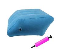 Xiaojikuaipao Cuscino portatile per gambe e ginocchia, supporto per il peso del piede, gonfiaggio rapido, sollievo dal dolore all'anca, cuneo portatile per dormire, confortevole gamba gonfiabile, 60 x