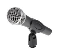 Xiaojikuaipao Microfono dinamico per voce dal vivo super trasparente con funzione di supporto e pickup cardioide, sistema di montaggio a vento e shock, in metallo e materiale plastico, per karaoke,