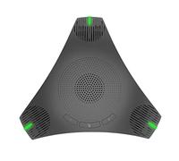 Xiaojikuaipao Microfono USB professionale per conferenze 360 distanze di ritiro omnidirezionali da 3,5 m, Plug & Play, pulsante audio integrato, compatibile con Skype/WebEx/GoToMeeting, Windows e