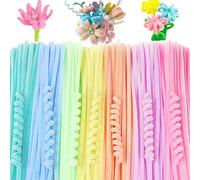 XIAOJING0 100 Pezzi Scovolini Colorati per Lavoretti, Pipe Cleaner, Filo di Ciniglia, per Lavoretti Decorativi, Fai Da Te Creativo30 cm x 6 mm (Color Macaron)