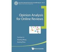 Xiaoling Wang Aoying Zhou Yuming L Opinion Analysis For Online Revie (Tascabile)