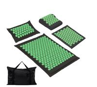 XiaoMaGe Set di tappetino e cuscino per agopressione con borsa per il trasporto, tappetino per agopuntura per alleviare il dolore al collo e alla schiena, massaggiatore manuale per piedi, regalo per