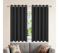 XIAOMEI Tende Camera da Letto Oscuranti 1 Pezzi 500 x 310 cm Tenda Termica Isolante Freddo con Occhielli Tenda Velluto Soggiorno per Soggiorno Camera da Letto, Nero